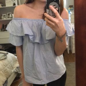 ⚡️POTTER’S POT | Off-The-Shoulder Striped Top